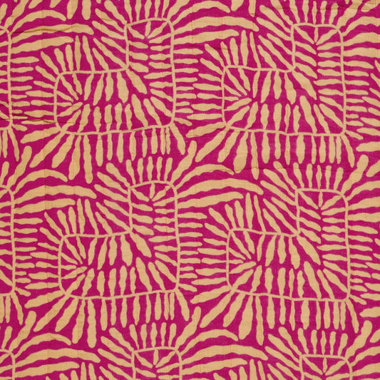 Musselin Steppstoff Abstrakt Fuchsia – Ansicht 2