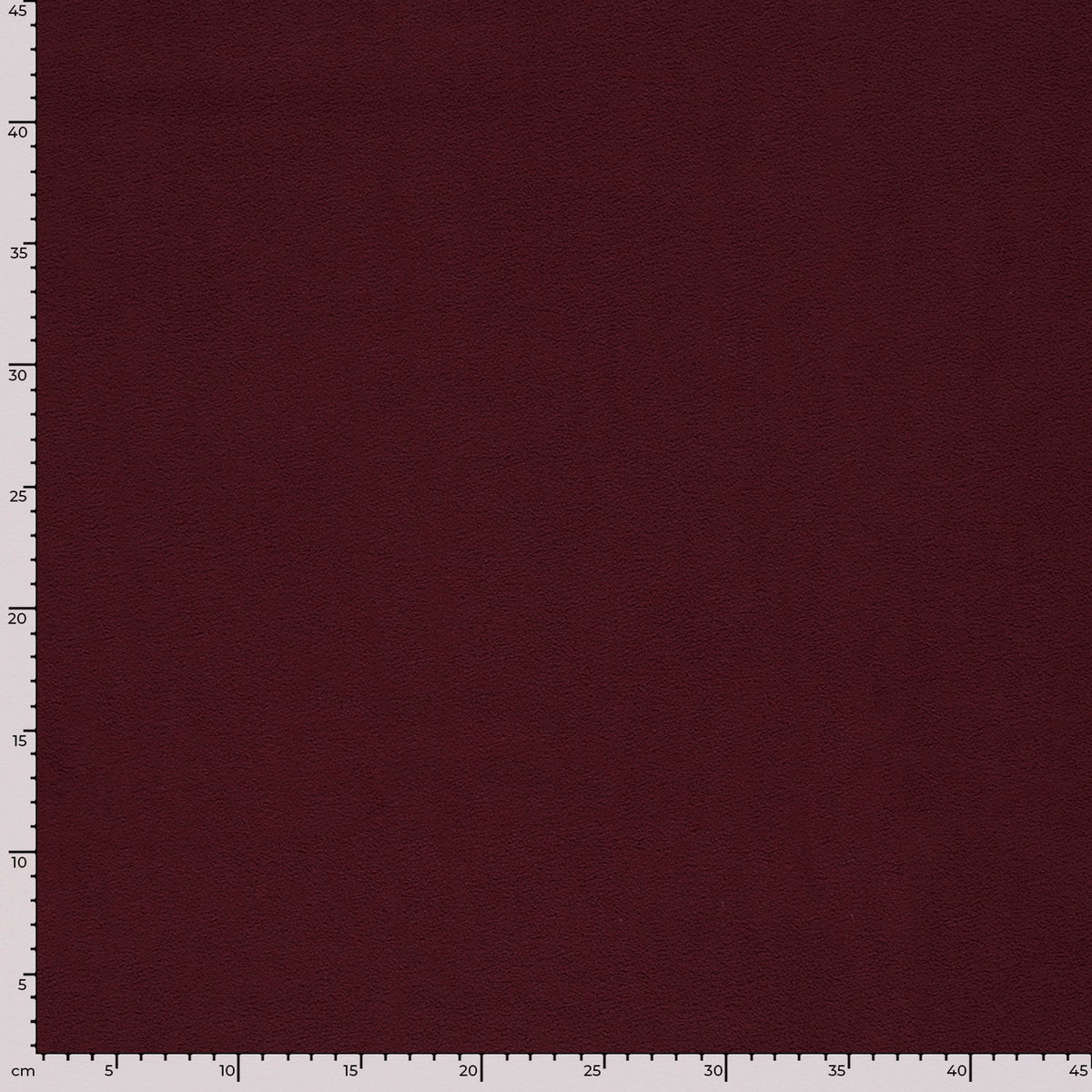 Fleece Stoff Uni Bordeaux – Ansicht 5