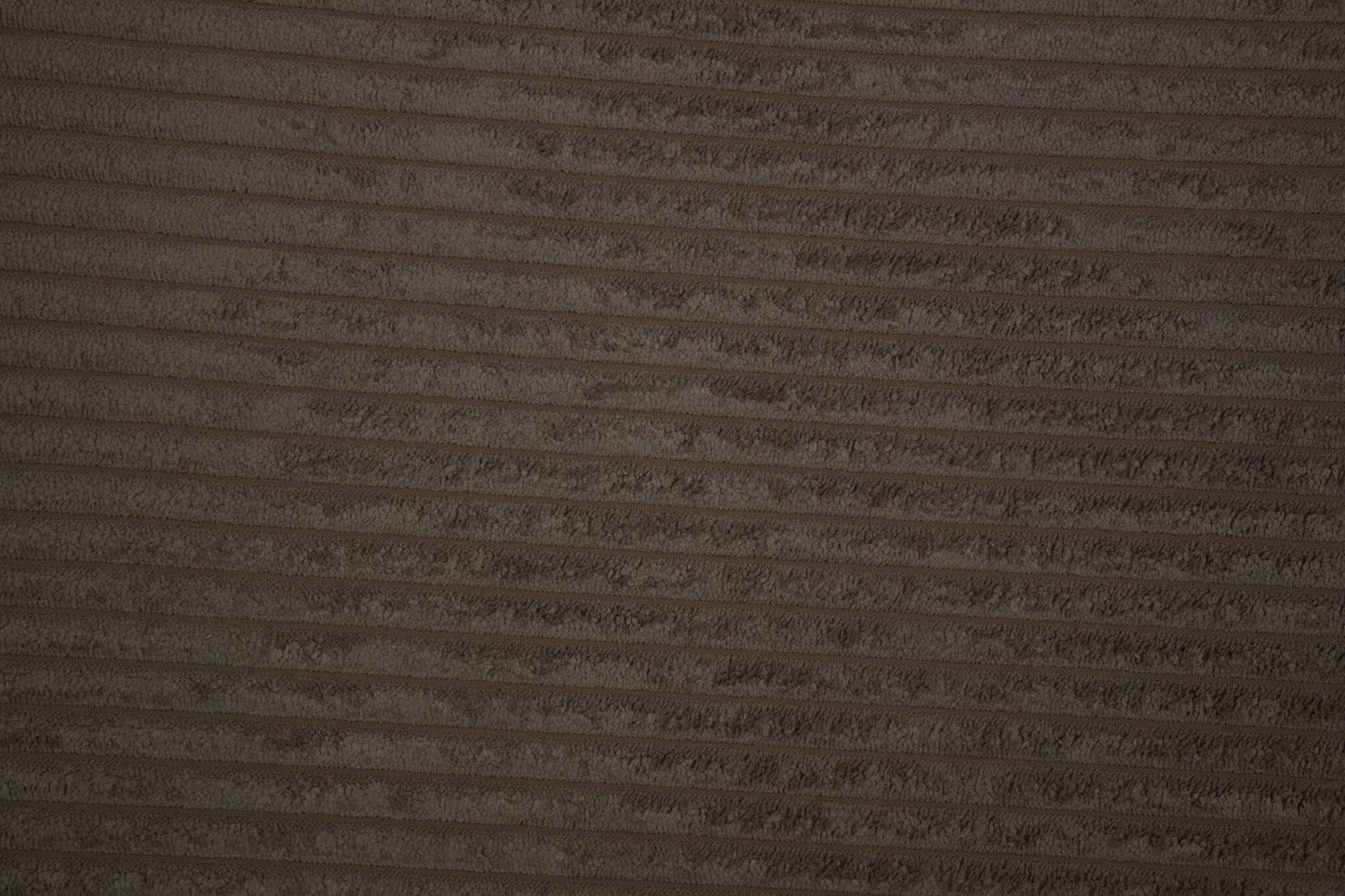 Cord Möbelstoff in Taupe mit weicher Rippenstruktur 140 cm breit Meterware