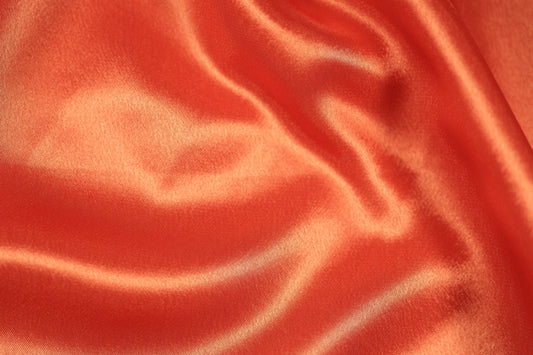 Satin Stoff in Mandarine fĂŒr Deko & Mode