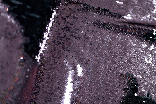 Wendepaillettenstoff – Rosé – sanfter Glanz für elegante Nähprojekte