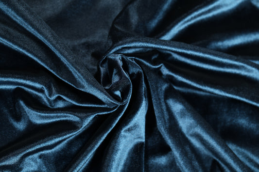 Samt Nachtblau – luxuriöser Fall und Struktur