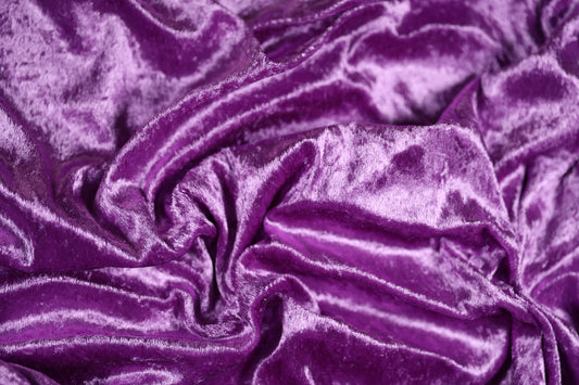 Luxus-Samtstoff in Lila für Deko, Kleidung und Bastelideen