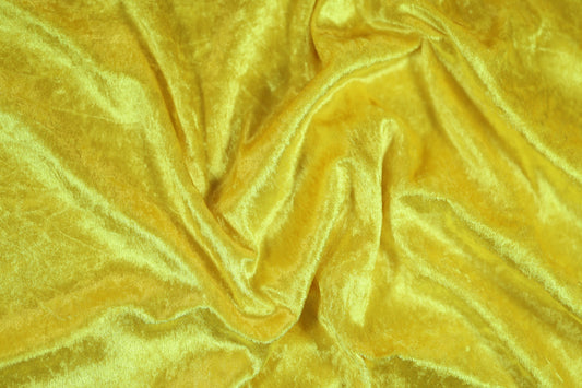 Samtstoff Gelb – Strahlende Farbe & weiche Haptik