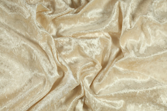 Glänzender Dekostoff Creme – Hochzeit & Deko