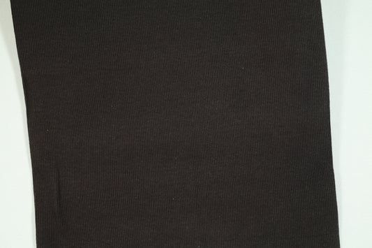 Bündchenstoff in dunklem Braun – angenehm weich