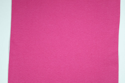 Dehnbarer Bündchenstoff in Fuchsia – weich und modisch für Kinderkleidung