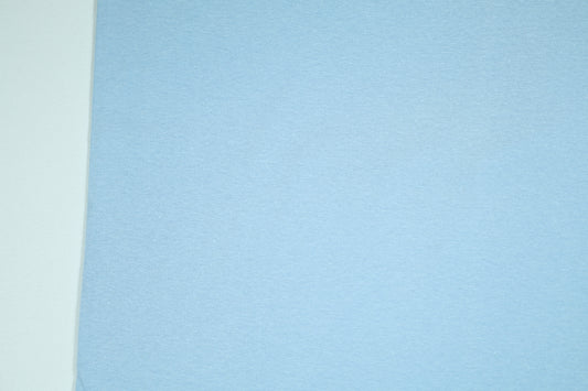 Hellblauer Bündchenstoff aus Baumwolle – weich und dehnbar 34cm breit