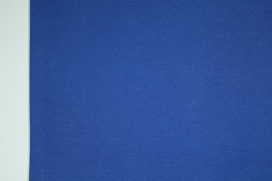 Bündchenstoff Baumwolle in intensivem Royalblau – elastisch und langlebig 34cm breit