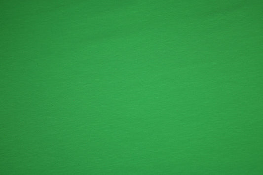 Grasgrüner Baumwolljersey – angenehm weich & elastisch