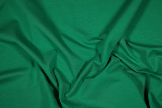 Grasgrüner Jersey-Stoff – elastisch & vielseitig