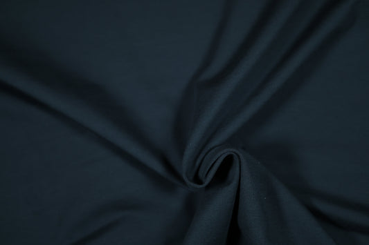 Schwarzer Jersey-Stoff – dehnbar & blickdicht für Alltagsmode