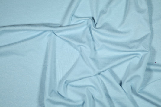 Jersey Stoff in Pastellblau – perfekt für Sommermode