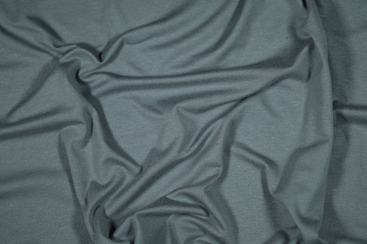 Elastischer Viskose Jersey in Schiefergrau – ideal für Damenmode