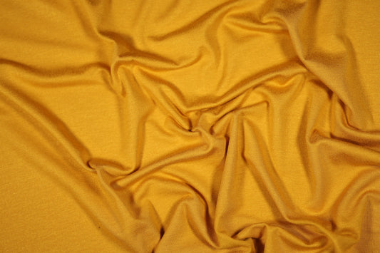 Elastischer Viskose Jersey in Senfgelb â ideal fĂŒr Damenmode