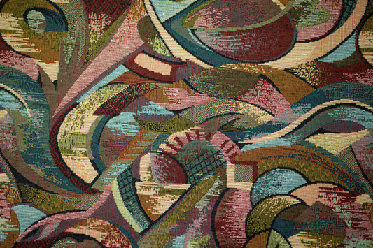 Bunter Möbelstoff – strapazierfähiger Stoff für Polstermöbel, Sessel und Wohnaccessoires, ideal für Vintage- und Landhausstil