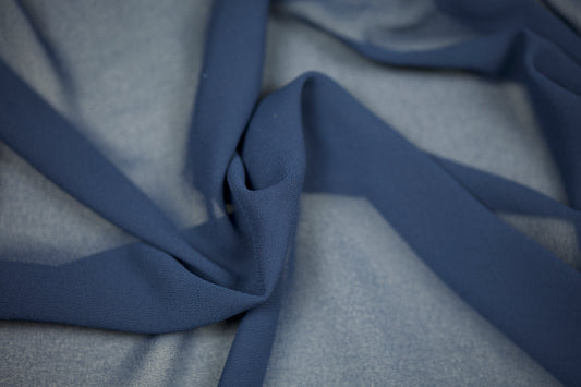 Marineblauer, halbtransparenter Georgette – ideal für Kleider und Blusen
