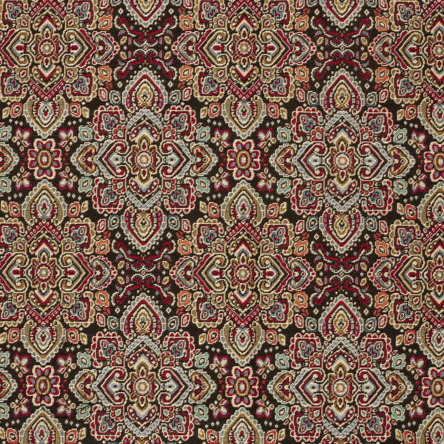 Gobelin Jacquard Stoff Abstrakt Schwarz, Ansicht 2