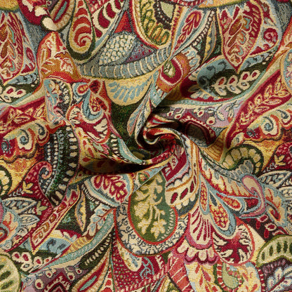 Gobelin Jacquard Stoff Paisley Rot, Ansicht 3