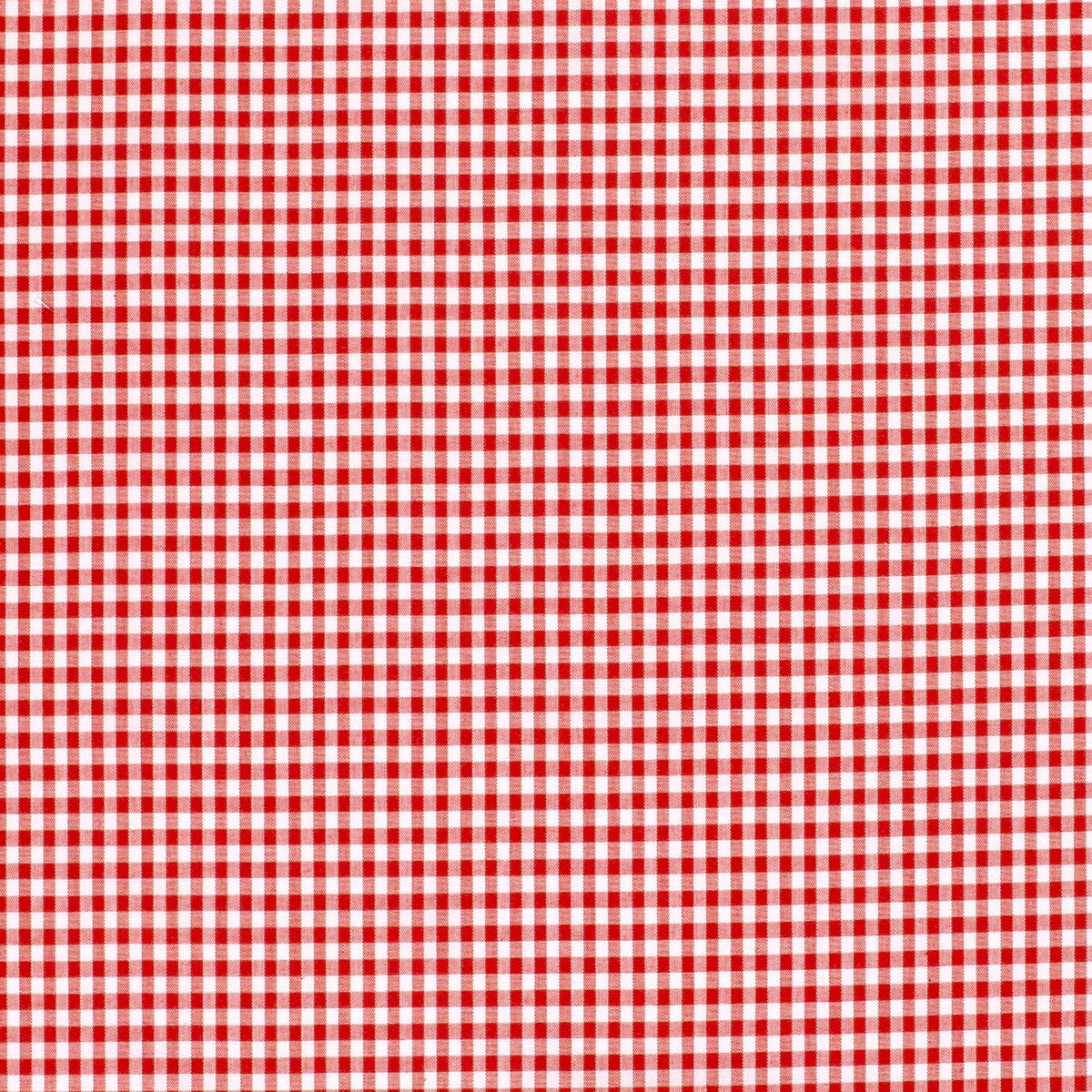 Baumwoll-Popeline Vichy-Karo Rot – Ansicht 1