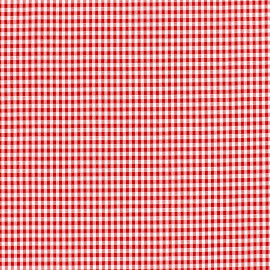 Baumwoll-Popeline Vichy-Karo Rot – Ansicht 1