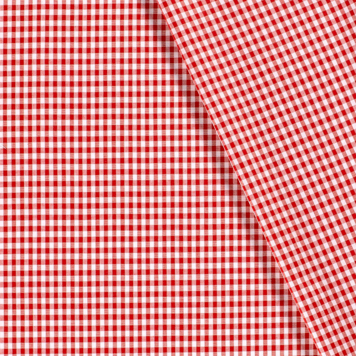 Baumwoll-Popeline Vichy-Karo Rot – Ansicht 4