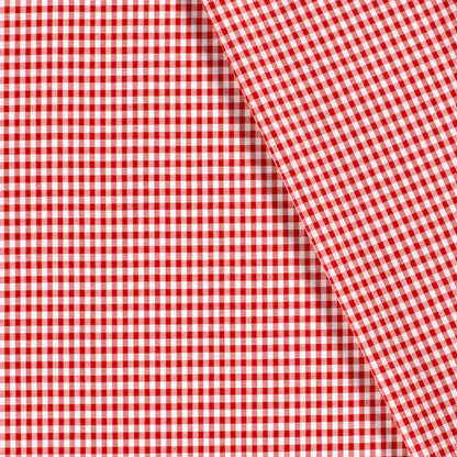 Baumwoll-Popeline Vichy-Karo Rot – Ansicht 4