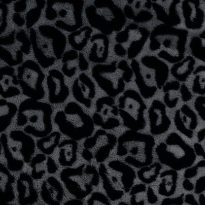 Plüsch-Fleece - Leopard Schwarz – Kuschelig & Warm | Stoffeya