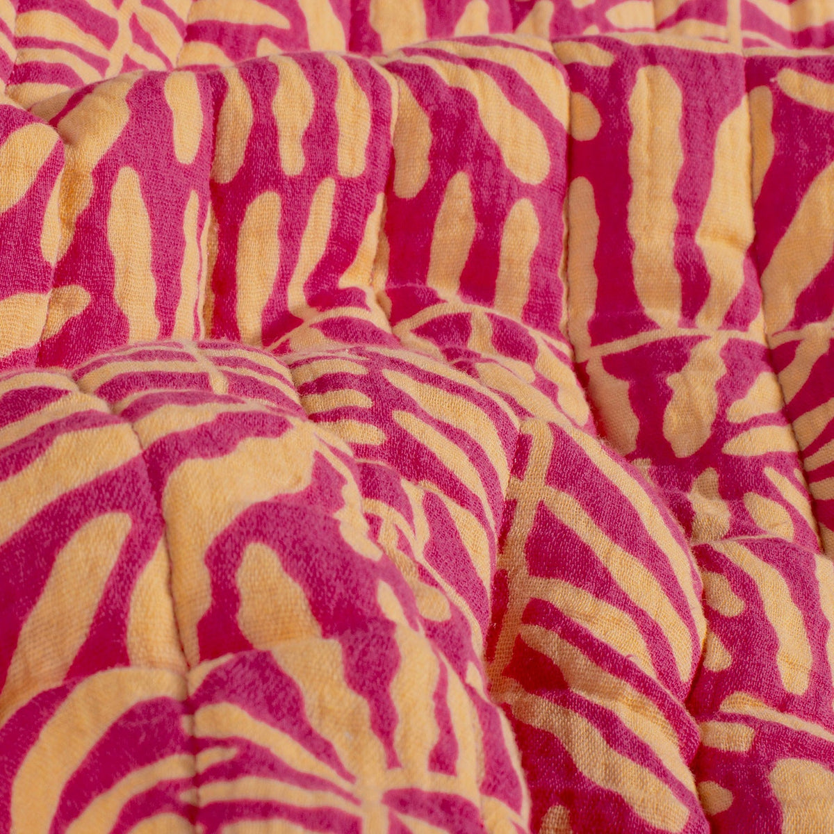 Musselin Steppstoff Abstrakt Fuchsia – Ansicht 1