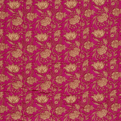 Musselin Steppstoff Abstrakt Fuchsia – Ansicht 5