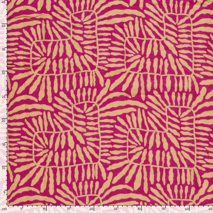Musselin Steppstoff Abstrakt Fuchsia – Ansicht 6