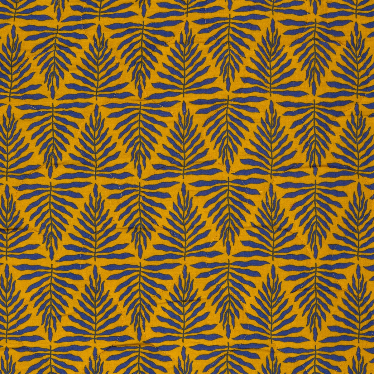 Musselin Steppstoff Abstrakt Ocker – Ansicht 2