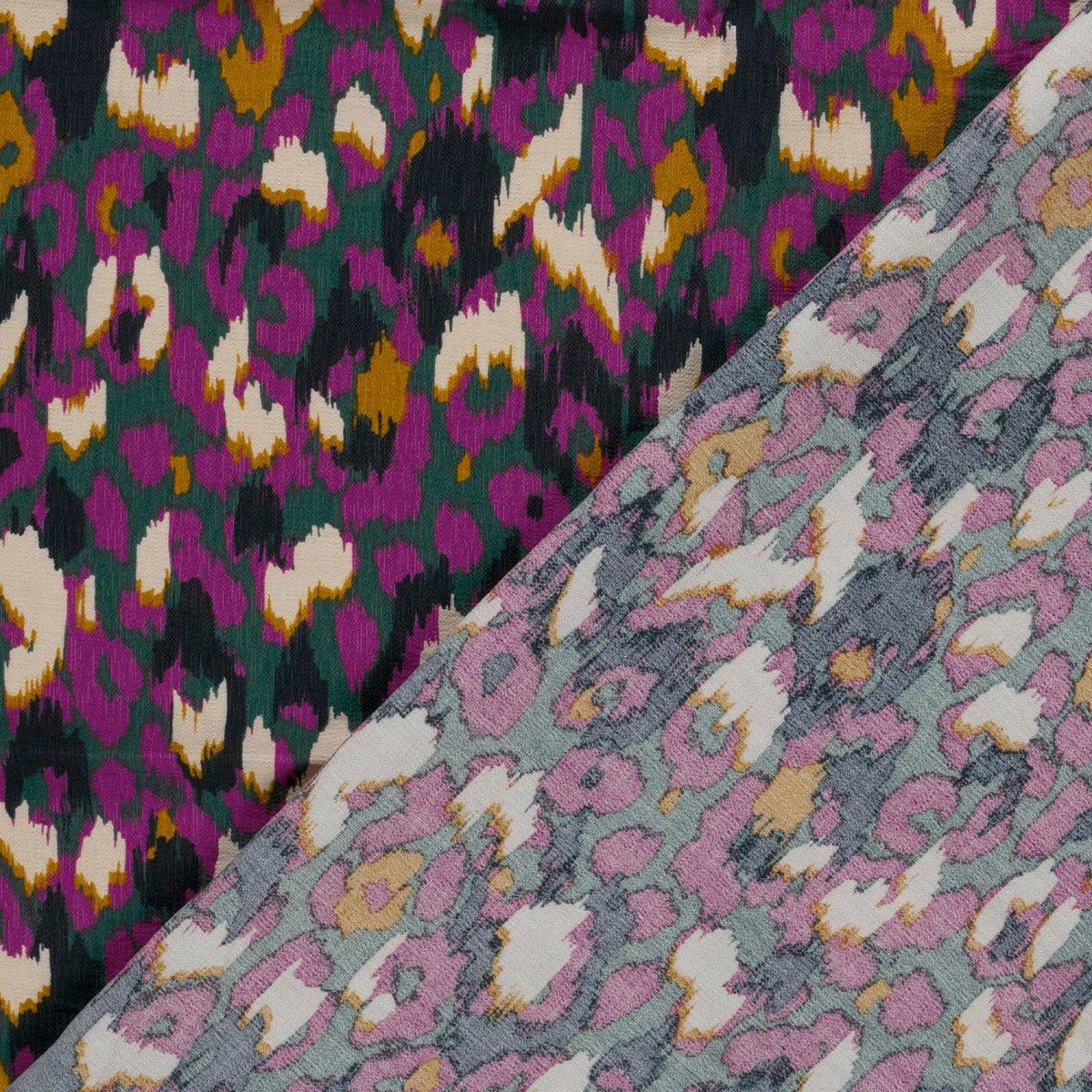 Viskose Ottoman Abstrakt Violett – Weicher Viskosestoff mit Print