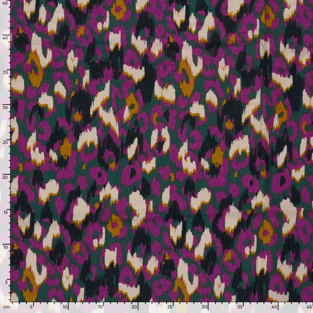 Viskose Ottoman Abstrakt Violett – Weicher Viskosestoff mit Print
