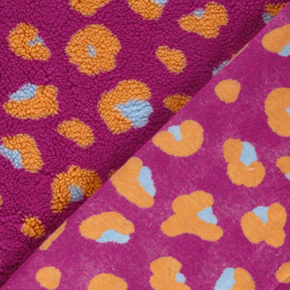Sherpa Fleece Leopard Fuchsia – Ansicht 4