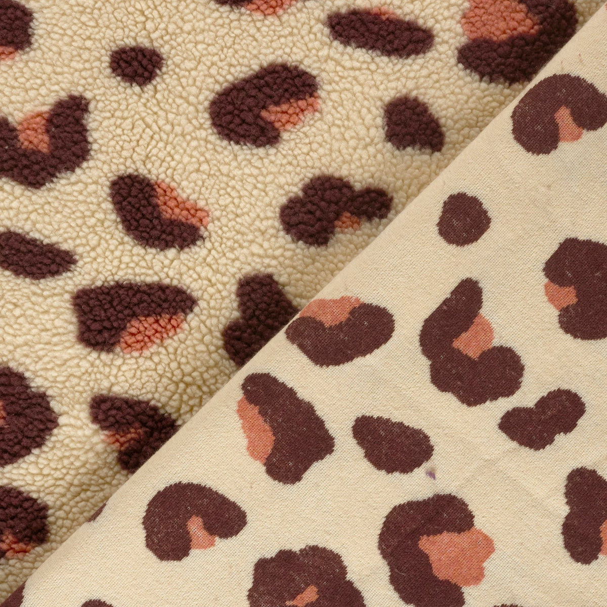 Sherpa Fleece Leopard Beige – Ansicht 4