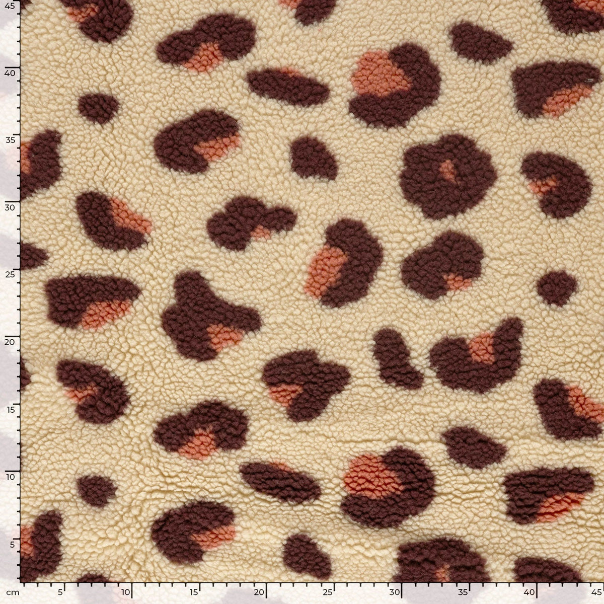 Sherpa Fleece Leopard Beige – Ansicht 5