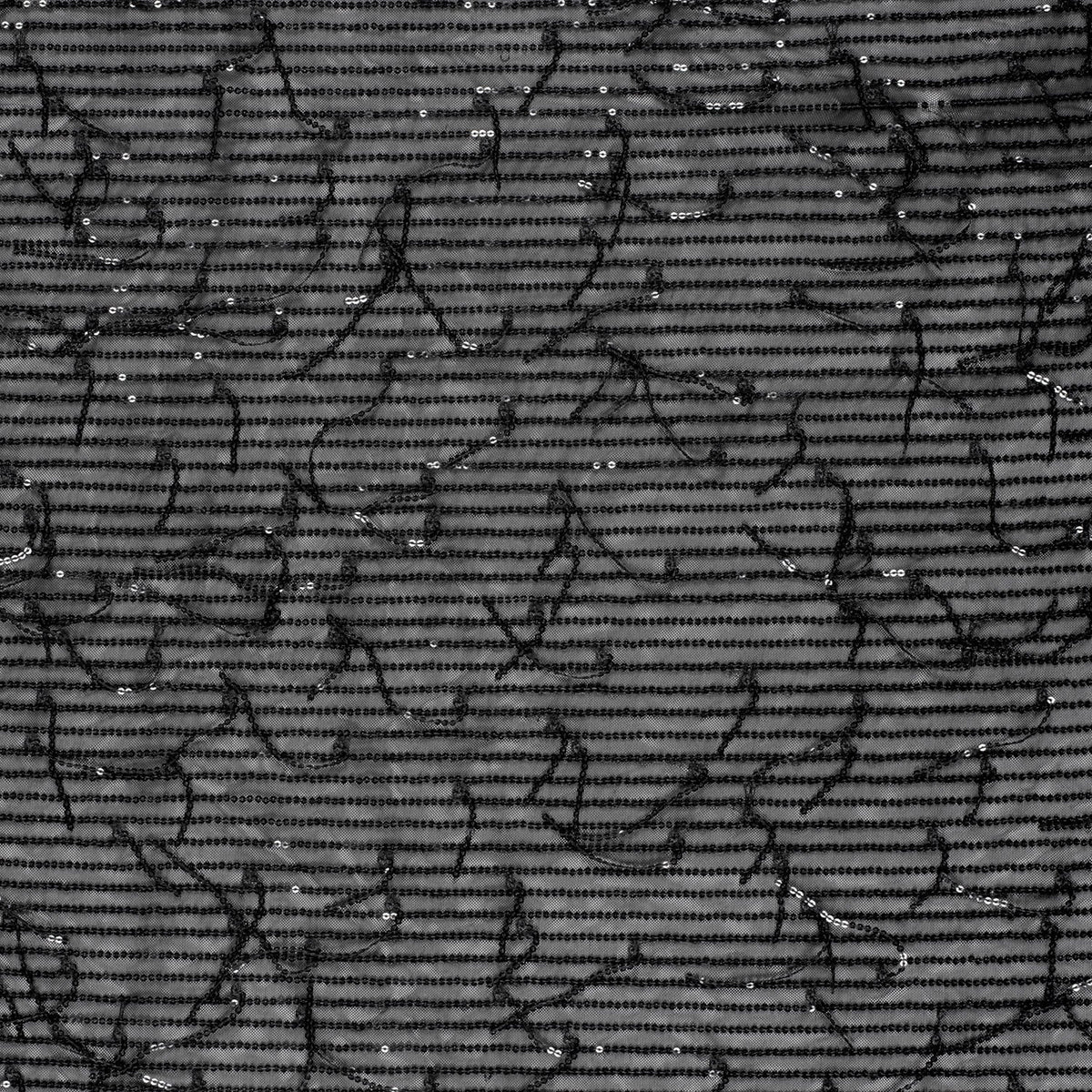 Paillettenstoff Mesh Schwarz – Stoffeya