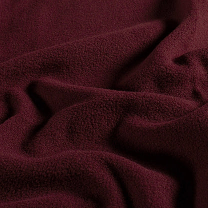 Fleece Stoff Uni Bordeaux – Ansicht 1