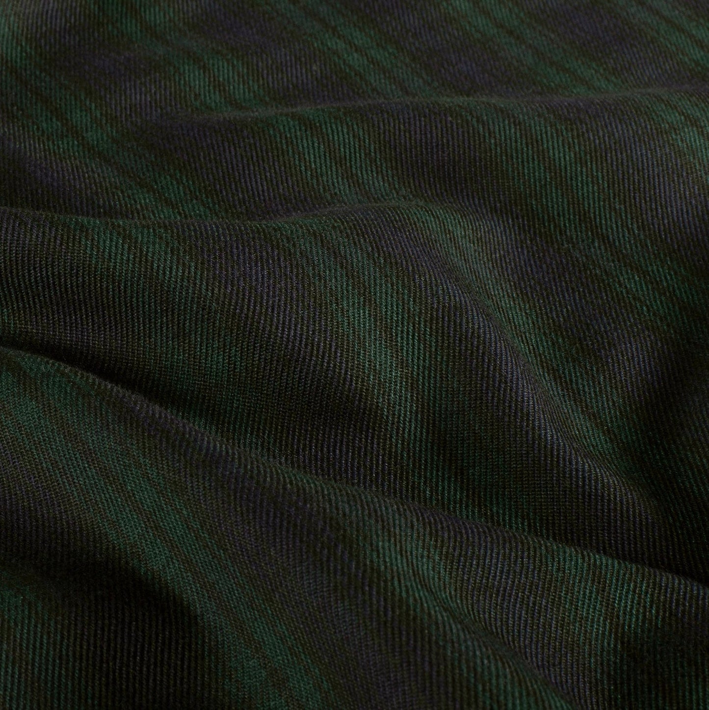 Gabardine Stoff Schottenkaro Dunkelgrün