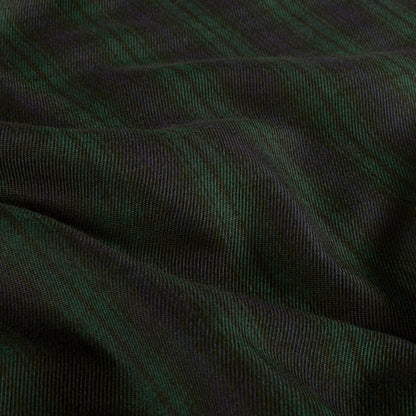 Gabardine Stoff Schottenkaro Dunkelgrün