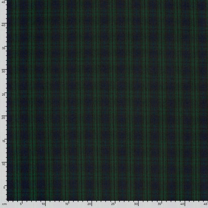 Gabardine Schottenkaro Dunkelgrün – Rolle