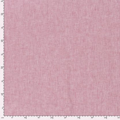 Leinen Stoff Chambré Dunkelrot – Leicht & Elegant