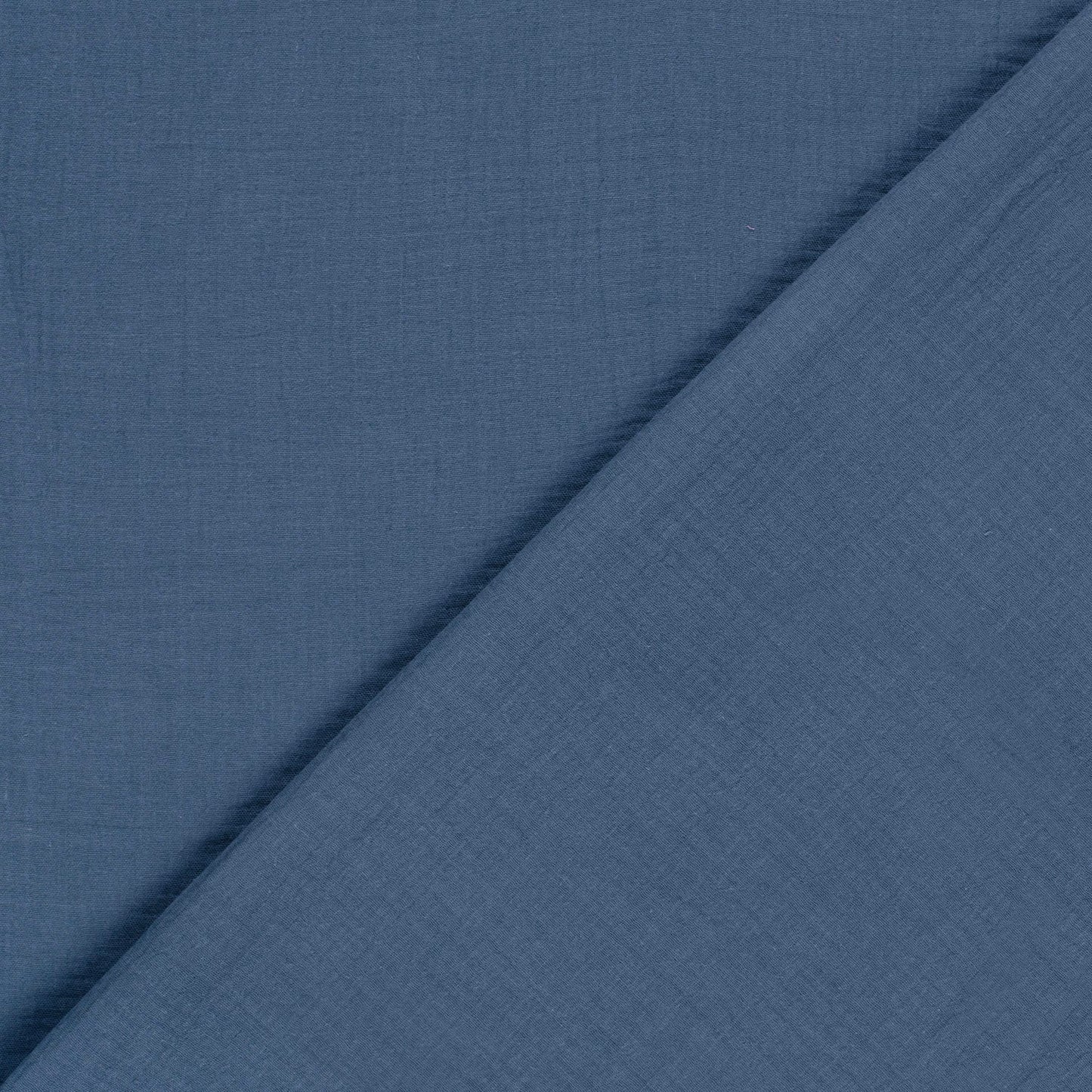 Musselin Stoff Indigoblau – Struktur