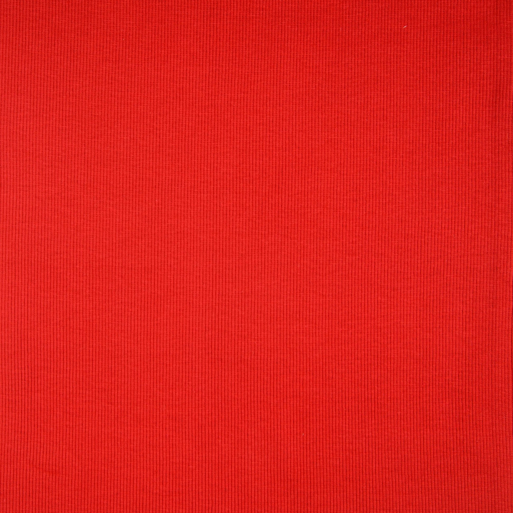 Bündchenstoff Rot – Detail