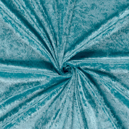 Pannesamt Stoff Aqua – Fall