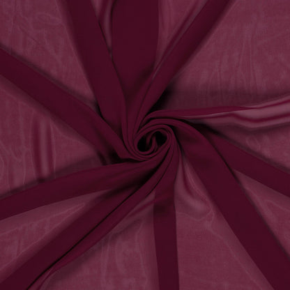 Chiffon Stoff Bordeauxrot – Stoffeya