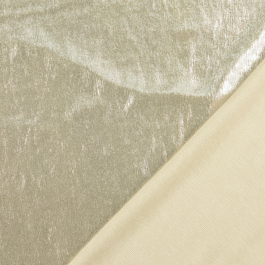 Lurex Jersey Silber – Metallic Stretch Stoff | Stoffeya