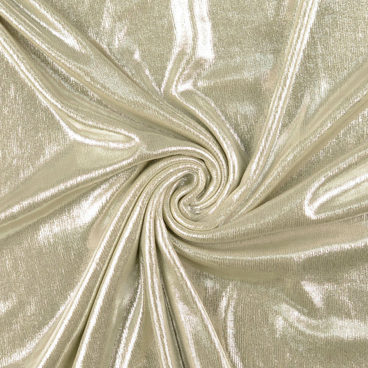 Lurex Jersey Silber – Metallic Stretch Stoff | Stoffeya