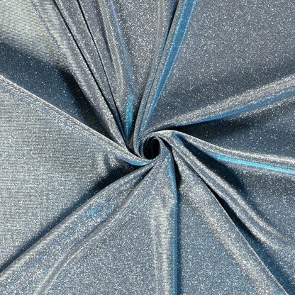 Glitzer Jersey Stoff Babyblau – Stoffeya